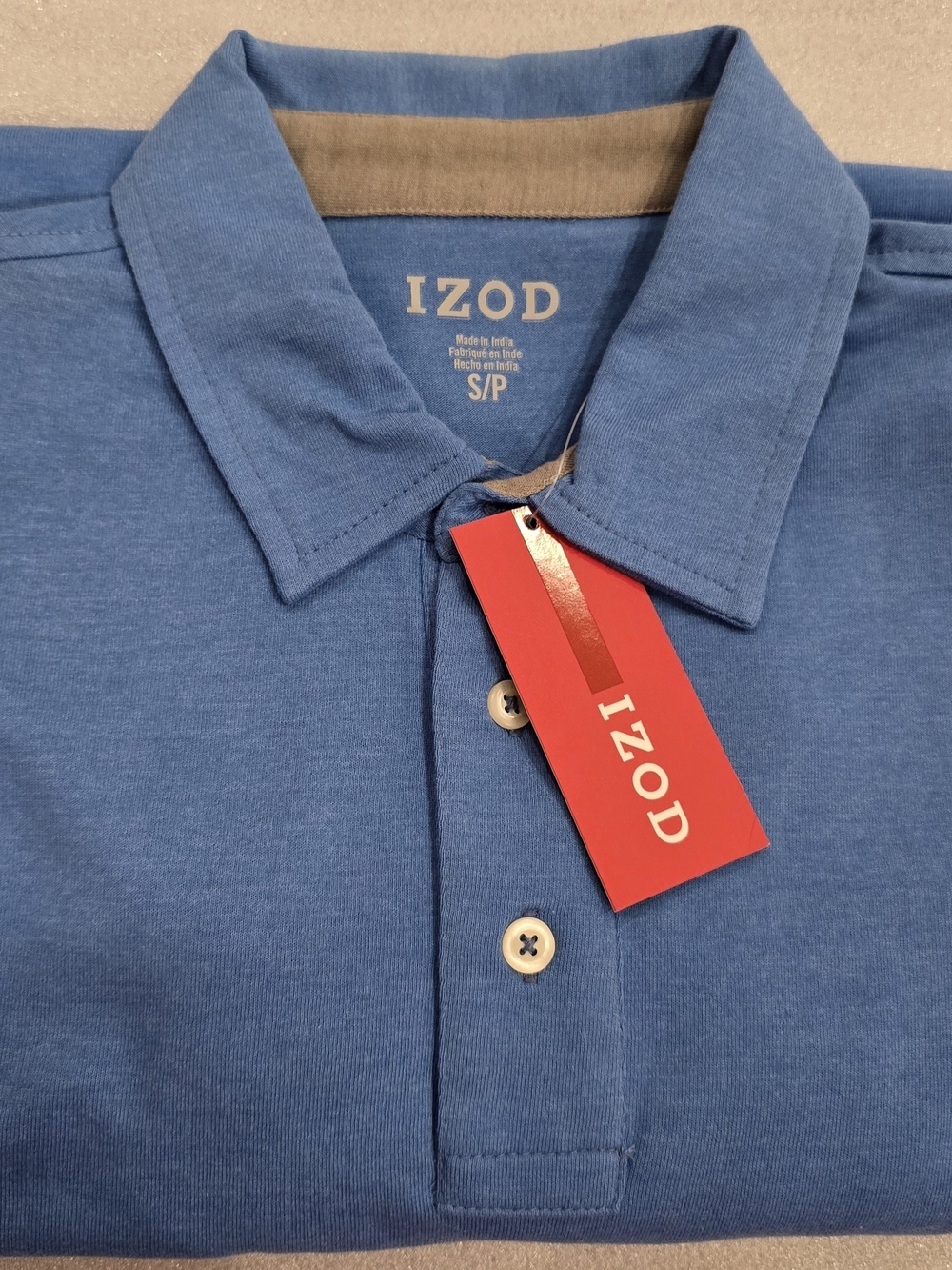Izod Men’s S/P Heathered Short-sleeved Polo In Blue